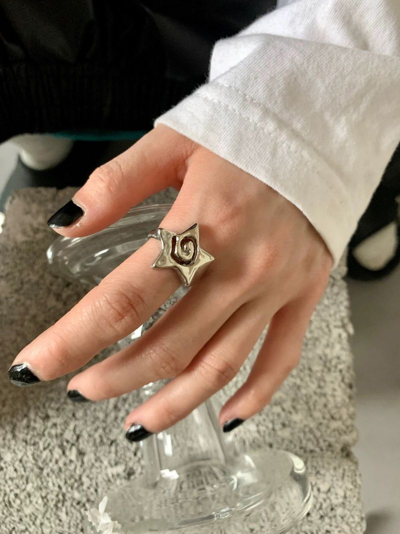 Naruto silver star ring