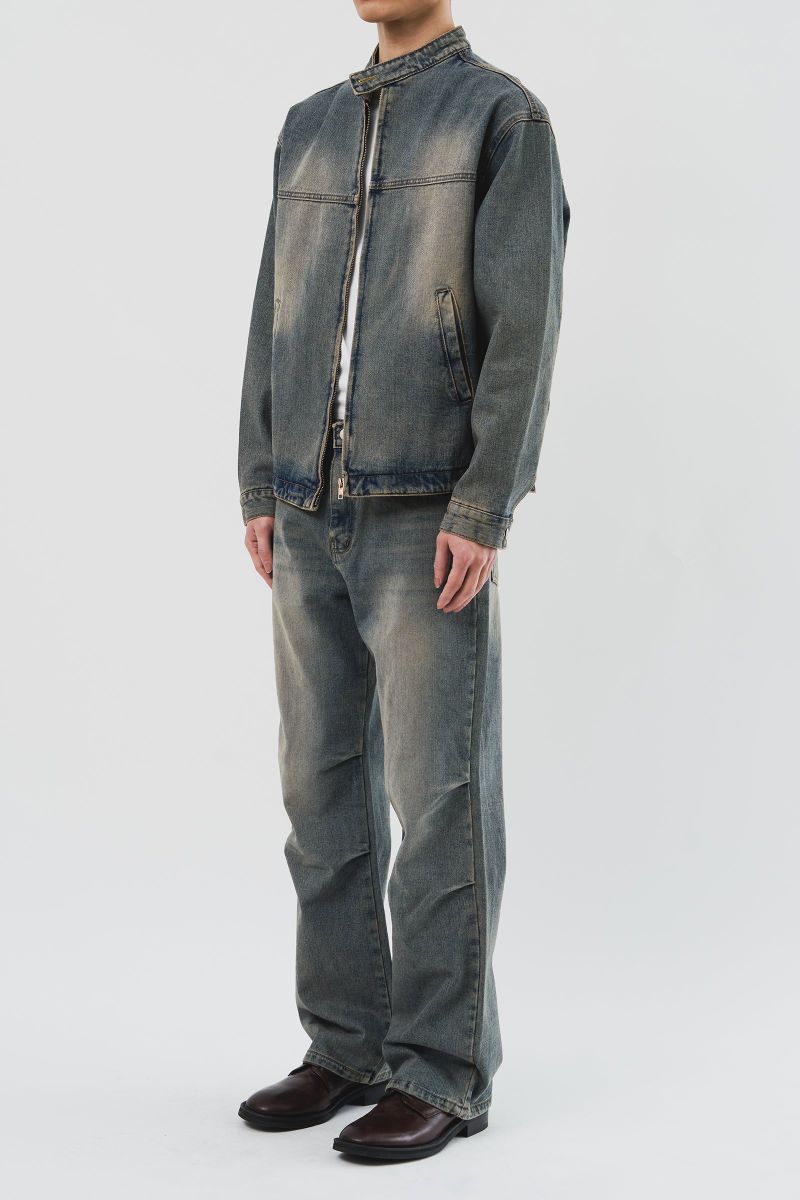 Anti Biker Denim Jacket (3color)