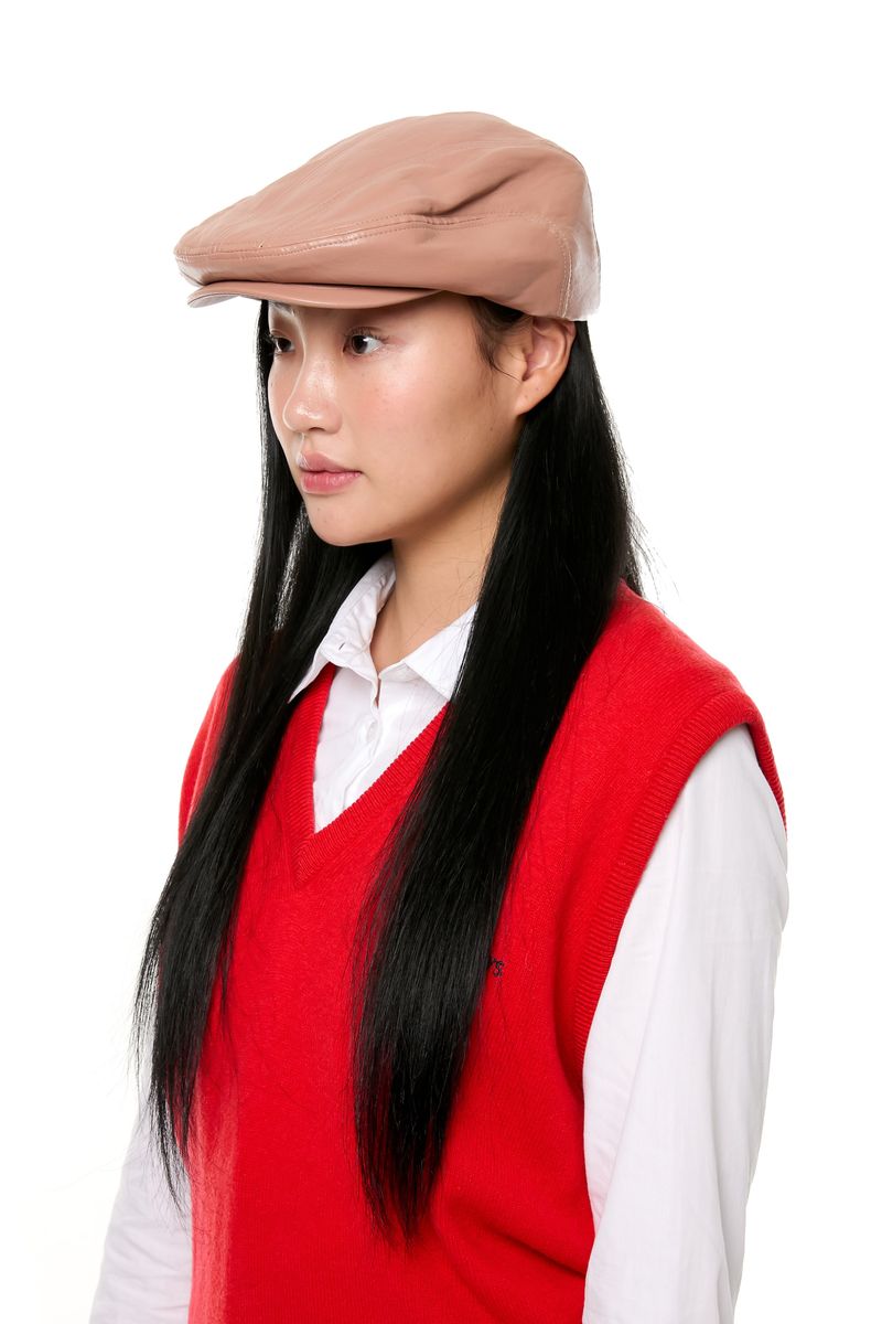 GLOSSY HUNTING CAP / PINK