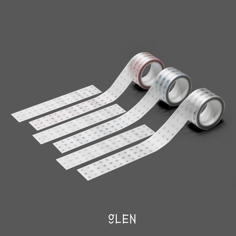 GLENの「ペットスモールナンバーキスカットテープ (3color)（雑貨/ステーショナリー）」