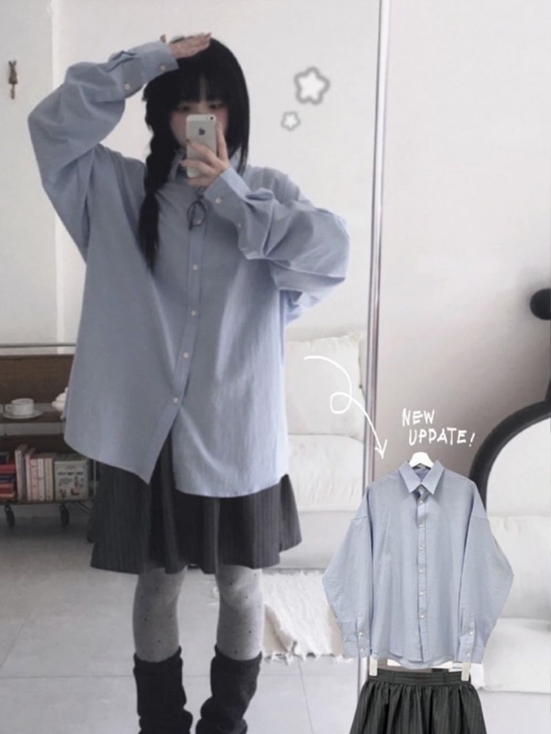 unbutty（アンバティ）の「wind over-fit cotton shirt（Tops）」