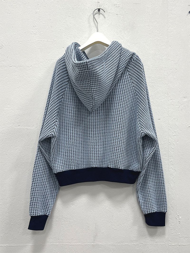 WAFFLE HOOD ZIP-UP (2C)