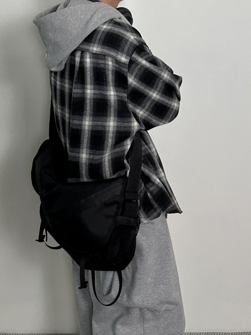 Henri hood over check shirts