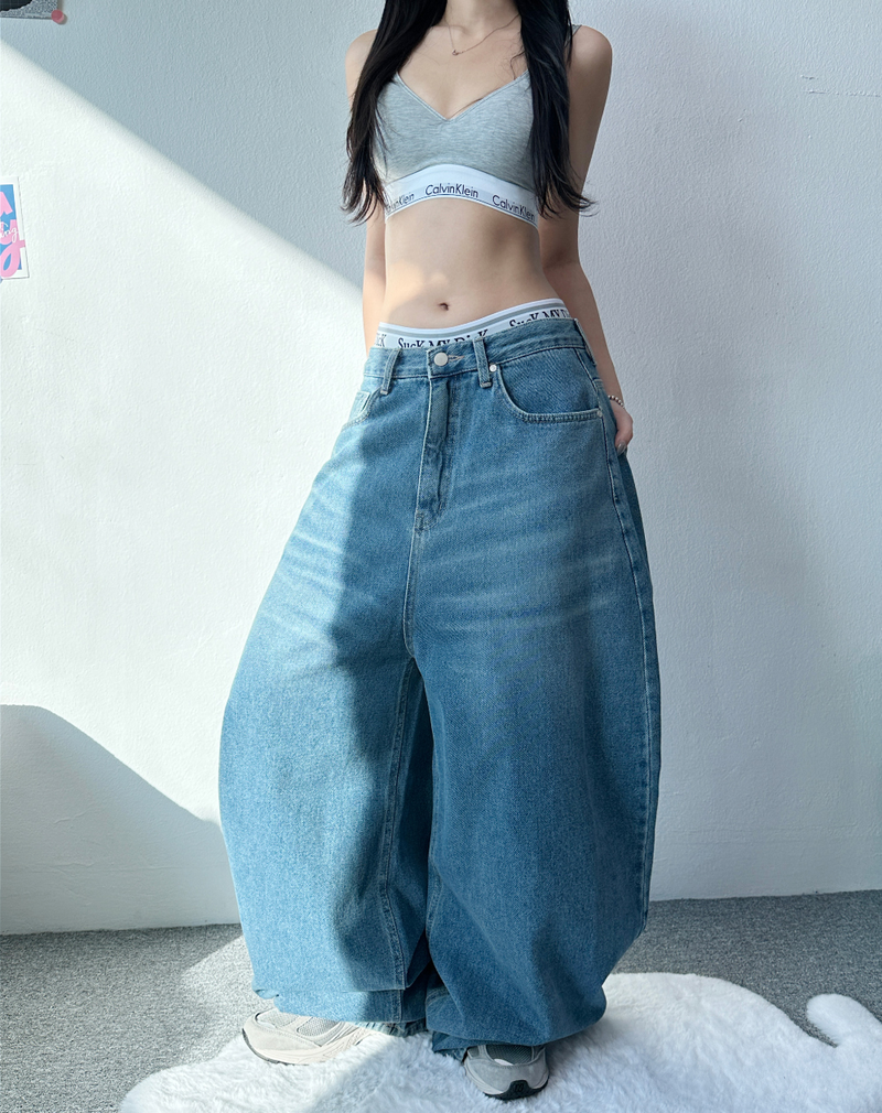 FORMAL BASIC BALLOON DENIM🖤💙 - 2 COLORS