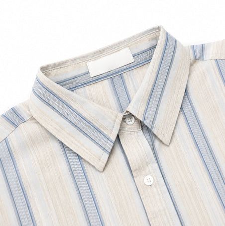 Senel Striped Over Fit Long Sleeve Shirt