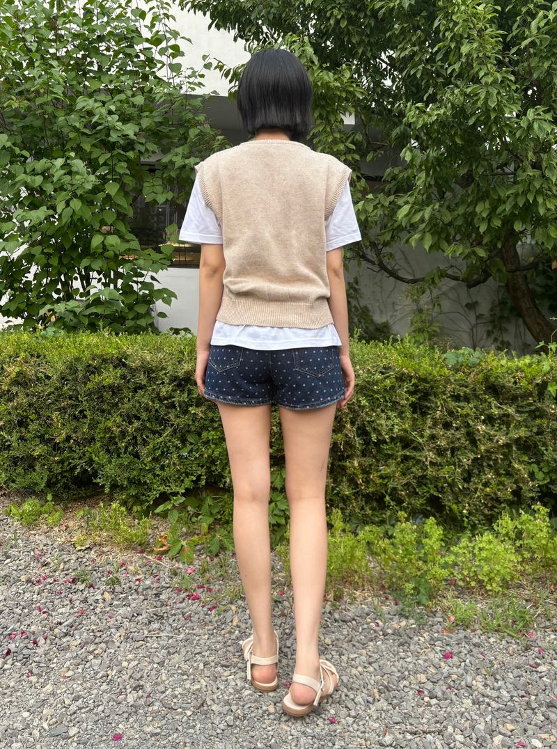 DARK BLUE DOT DENIM PANTS code 21100