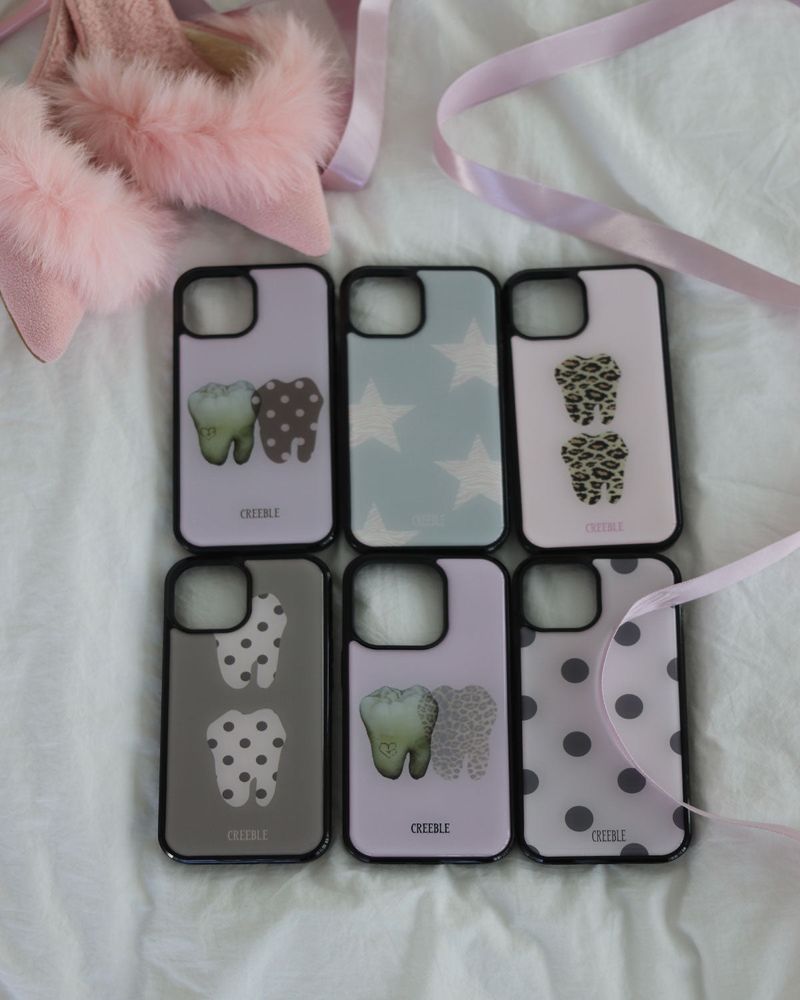 [MADE]Leopard teeth epoxy bumper case