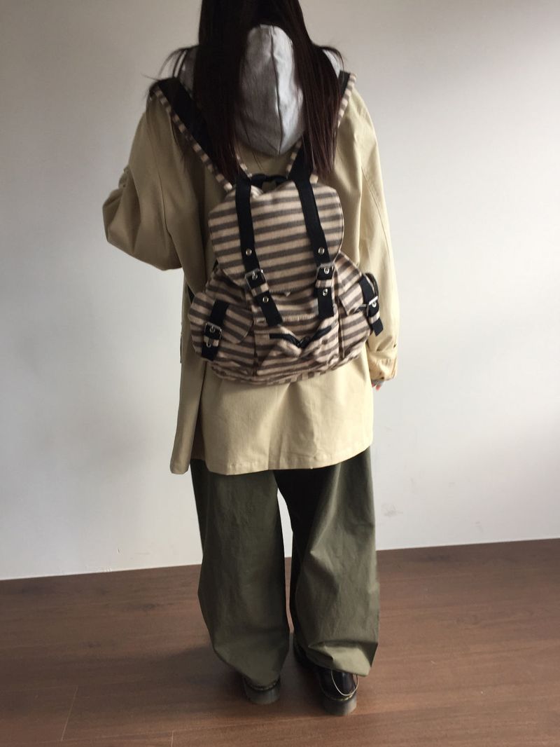 Willy Stripe Backpack (2color)