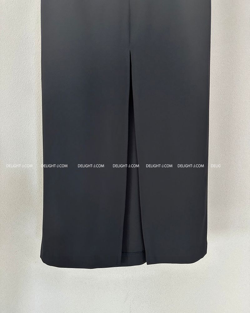 mega deep slit maxi long skirt