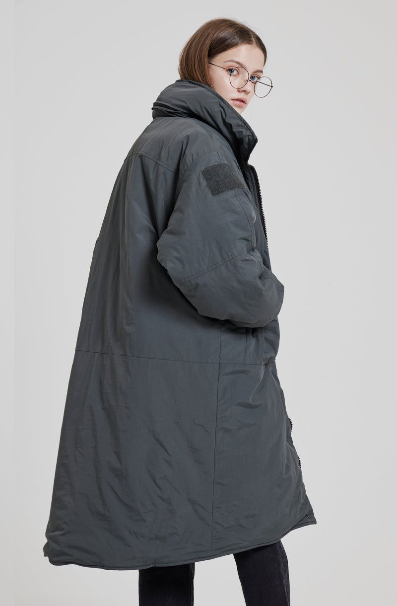 MOSS 2 HIGH-NECK HOOD PARKA [CHARCOAL]