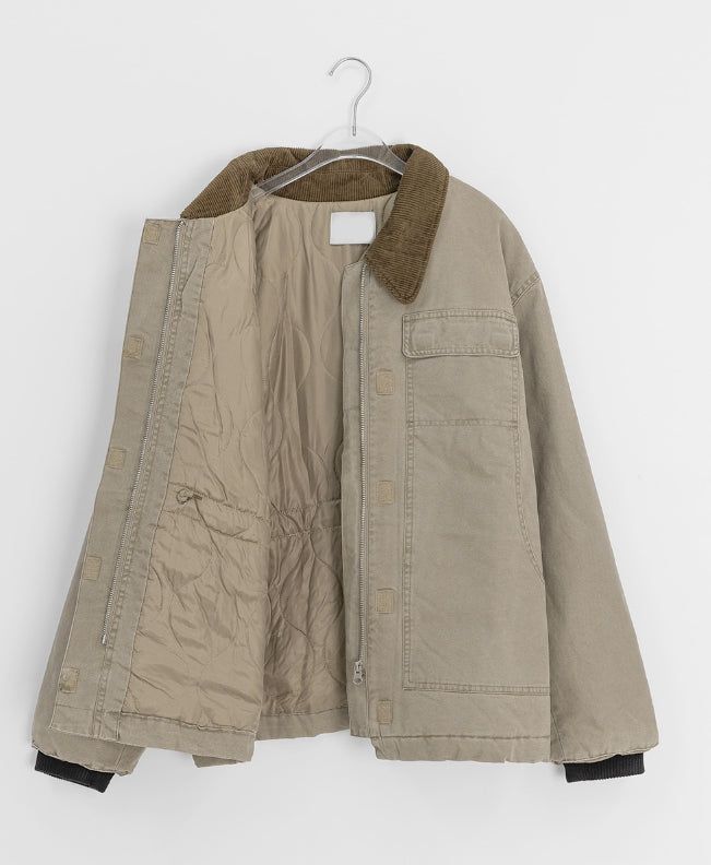 Shoji 3oz Washing Collar Quilted Jacket