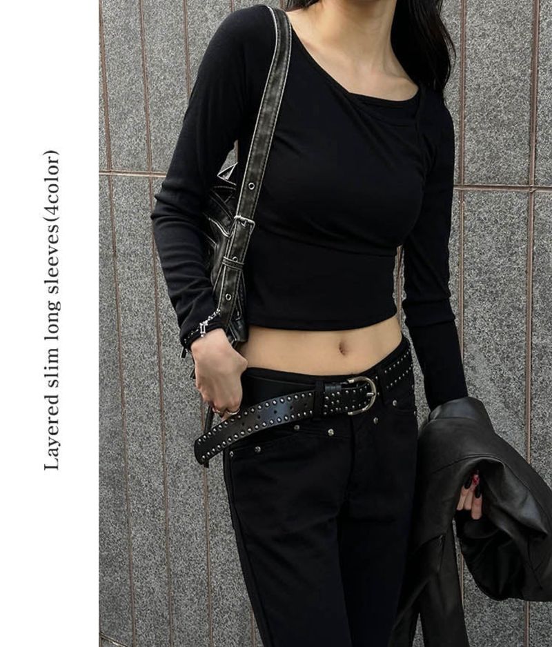 Layered slim long sleeves(4color)