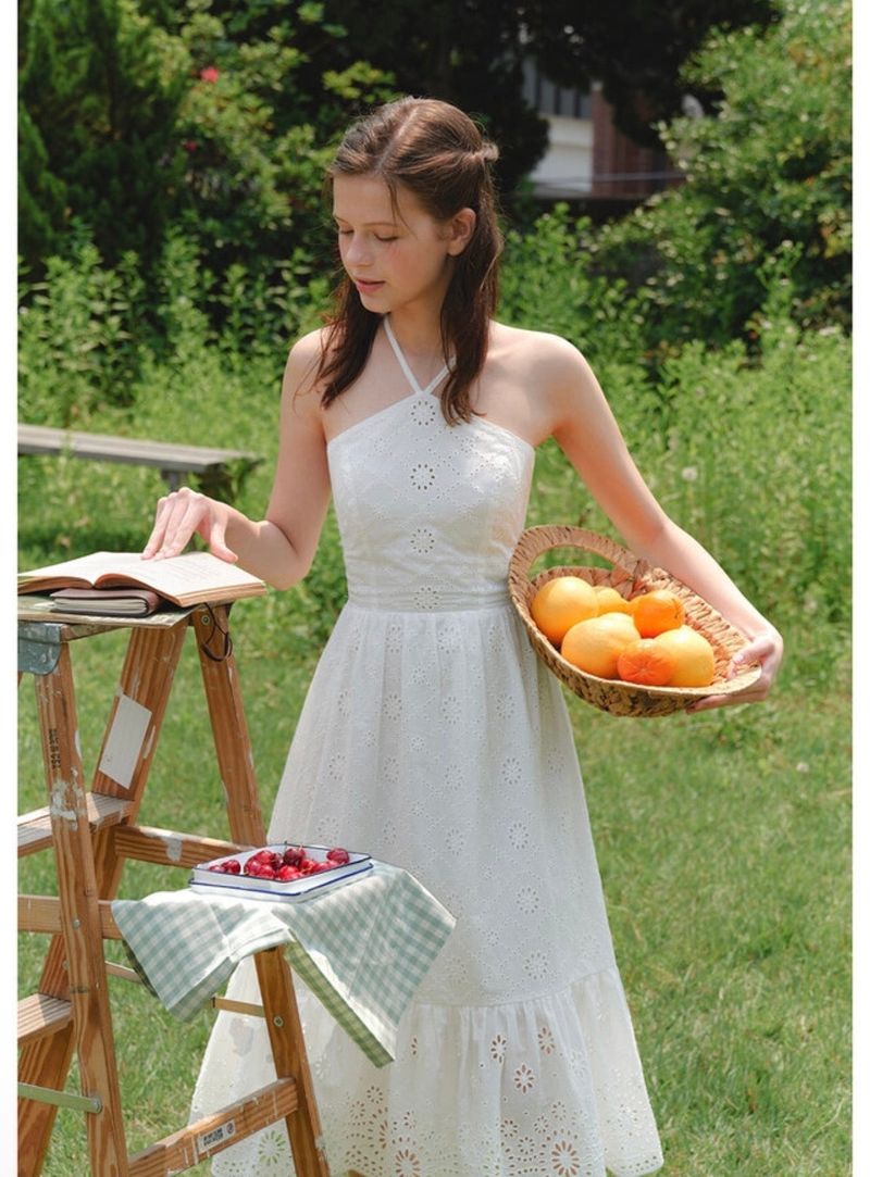 Camellia Dress White