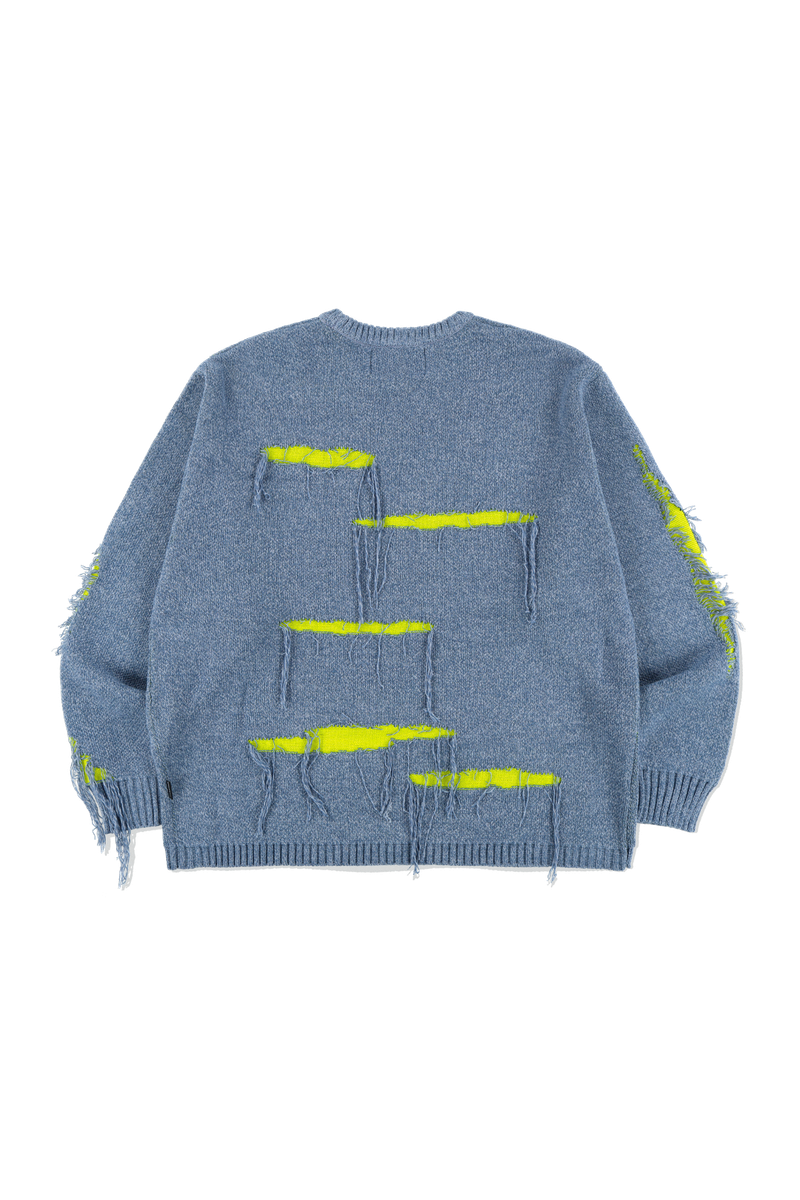 ROUGH DAMAGE KNIT