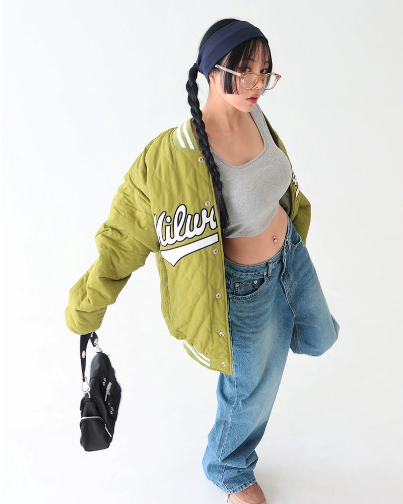 Delight-J（ディライトジェイ）の「[UNISEX] ベースボール キルティング パデッドコート（ジャケット/アウター）」