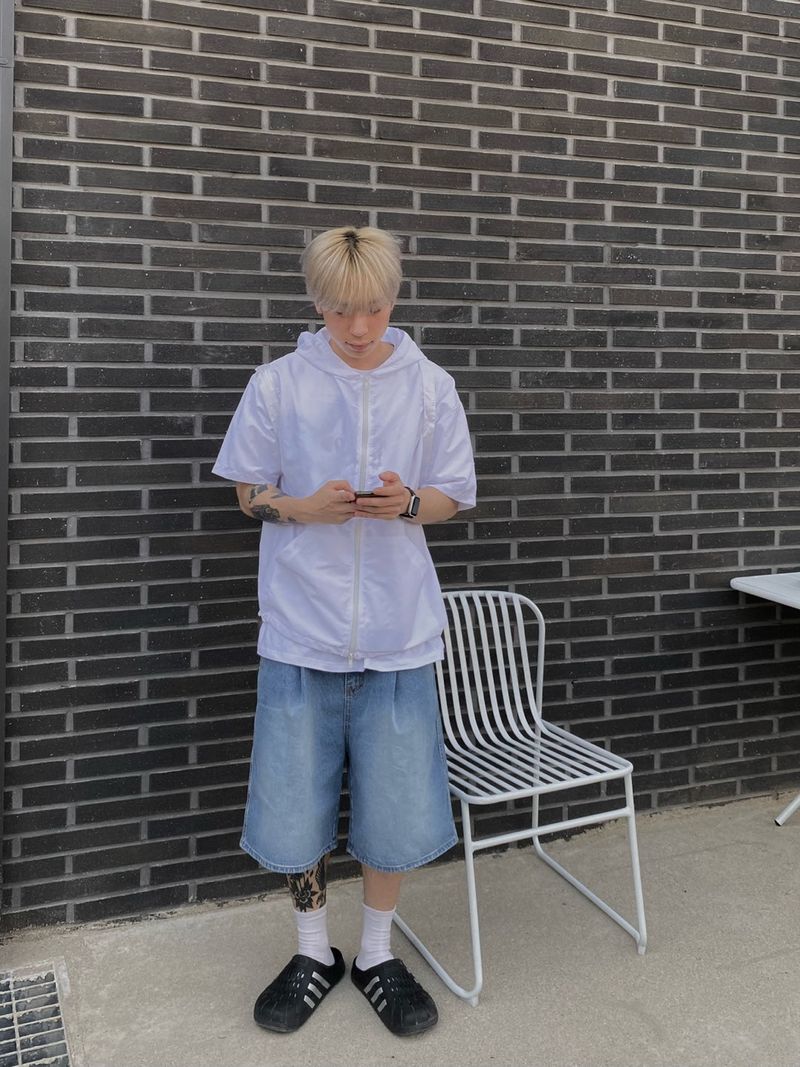 Zino Washed Denim Bermuda Pants 2C