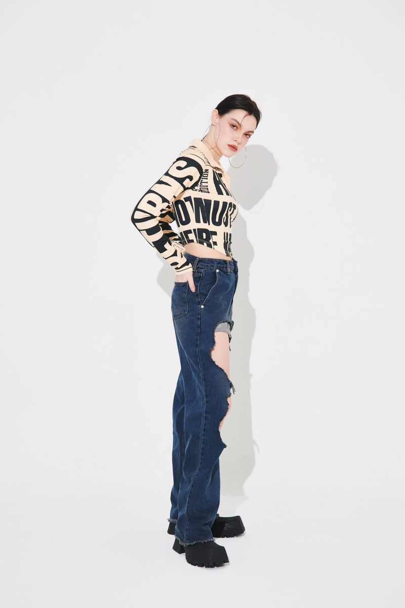 NEWS COLLAR T-SHIRT