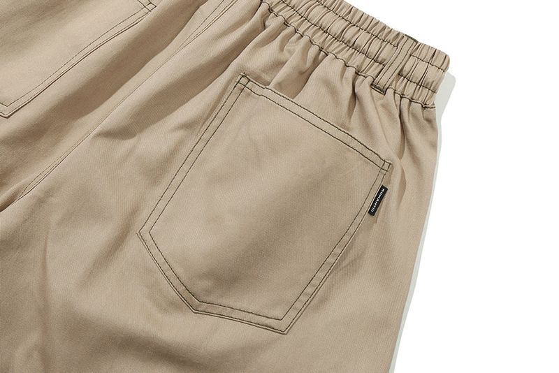 DOUBLE STRING HALF PANTS_BEIGE