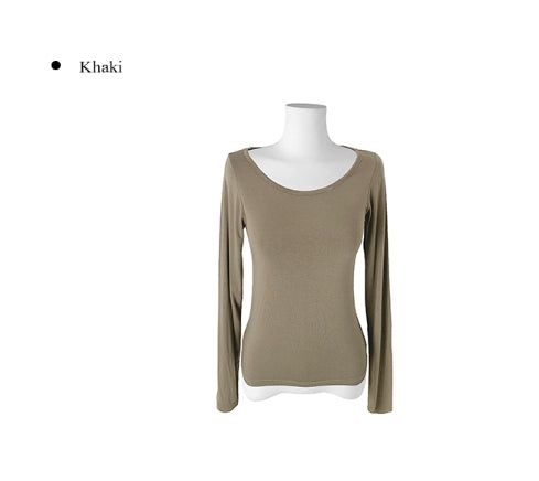 Ravi Basic Round-Neck Long Sleeve T-Shirt