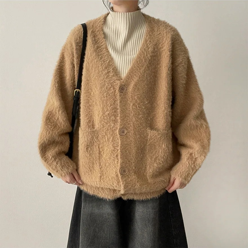 Onp Pocket Angora Cardigan