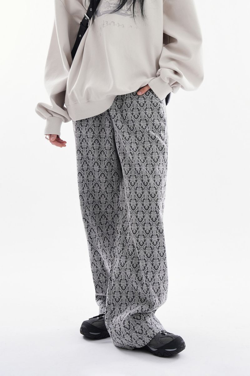 Raucohouse(ラウコハウス)の「Ancient jacquard wide banding pants(Pants)」