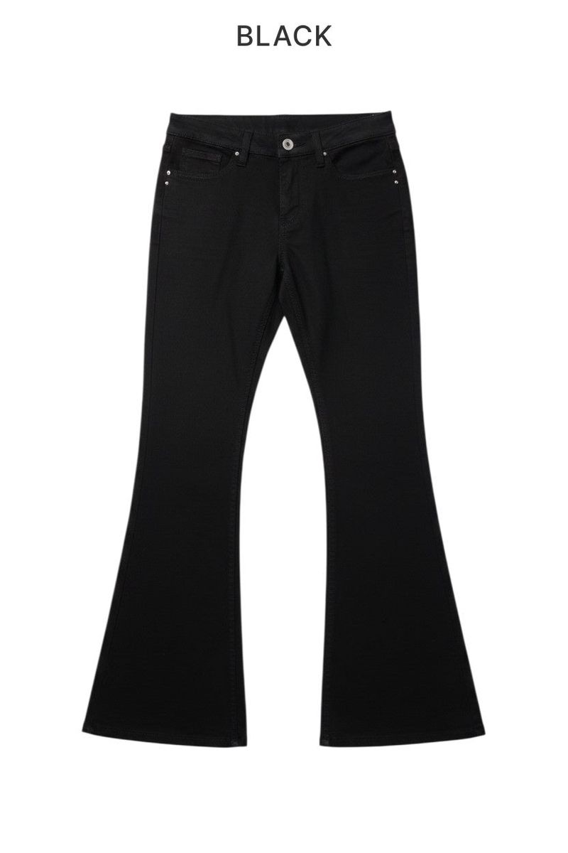 Iva Studded Low-Rise Bootcut Jeans