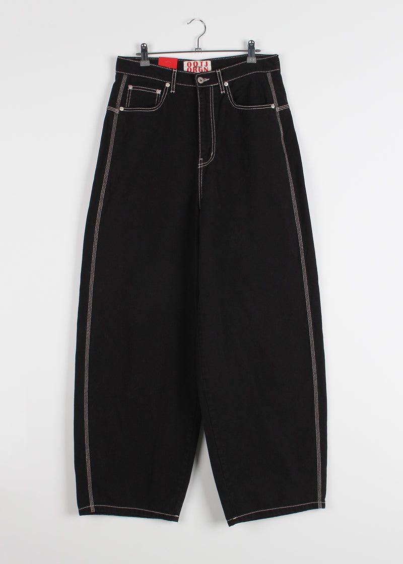COLOR STITCH WIDE PANTS