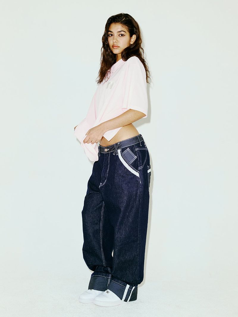 NYXX（エヌワイエックスエックス）の「OVERSIZED WING POLO SHIRT PINK（Tops）」