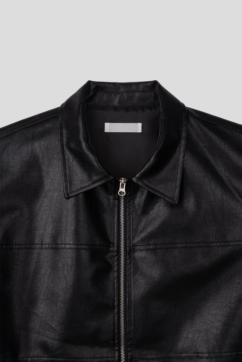 Sarto Oversized Leather Jacket