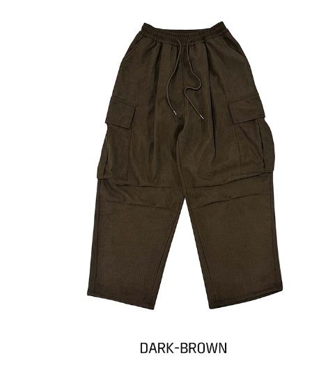 [Mink Brushed] Luxy Two Way Corduroyn Pintuck Cargo Pants