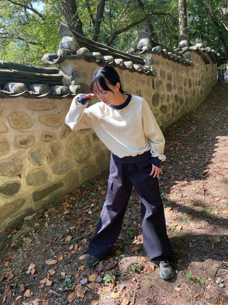 Workwear wide cargo pants