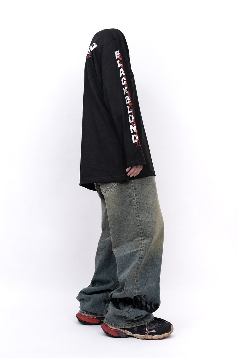 BBD Overlap Logo Long T-Shirt (Black)