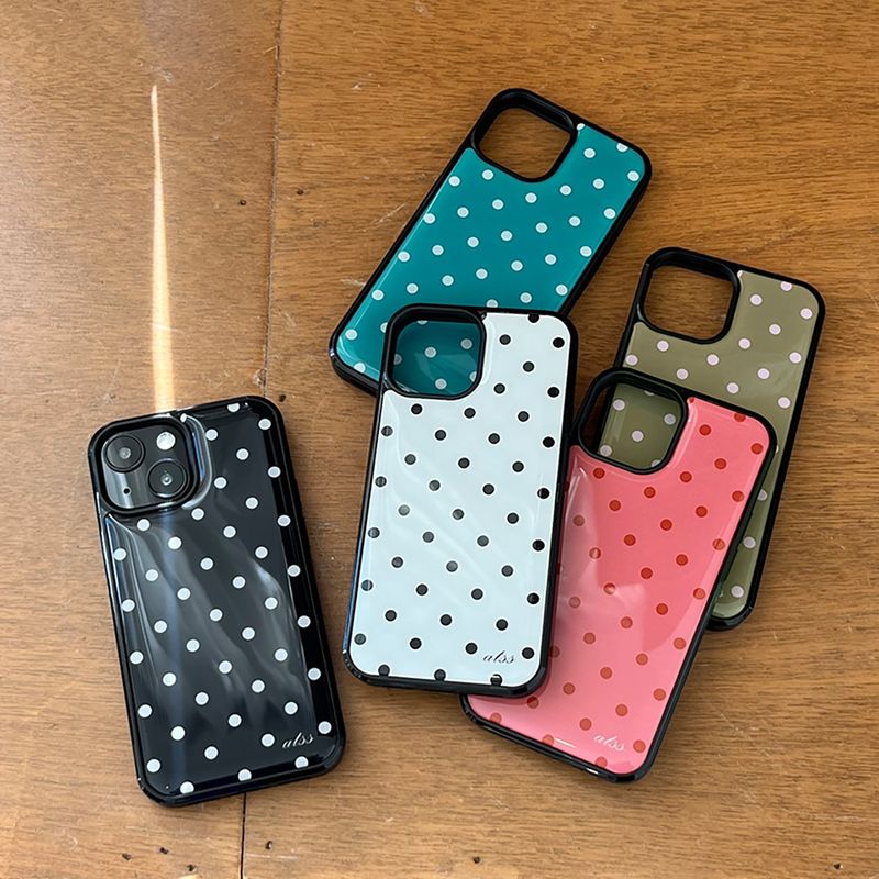 dot epoxy bumper case(strawberry)