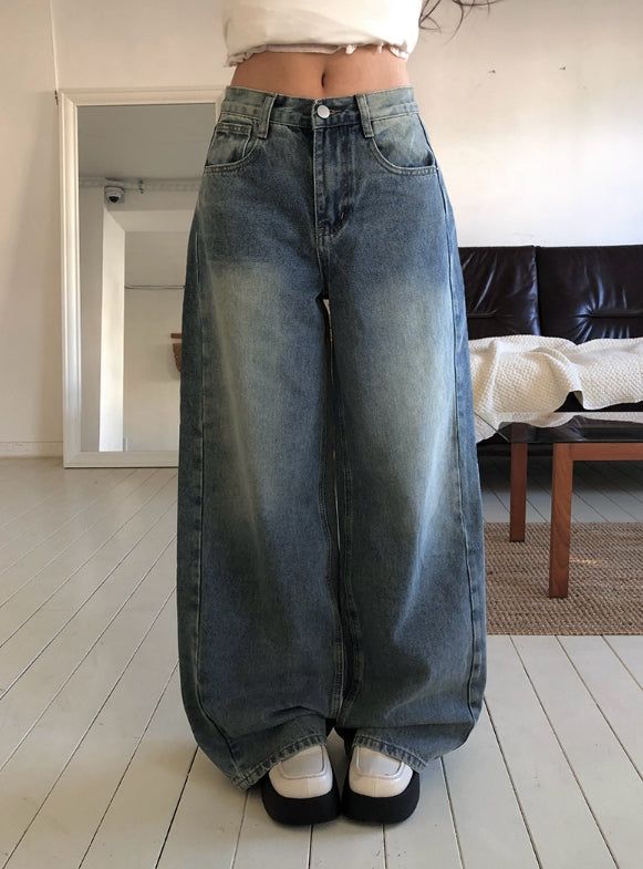 anyonemore（エニーワンモアー）の「デロカットウォッシングデニムワイドパンツ（パンツ）」