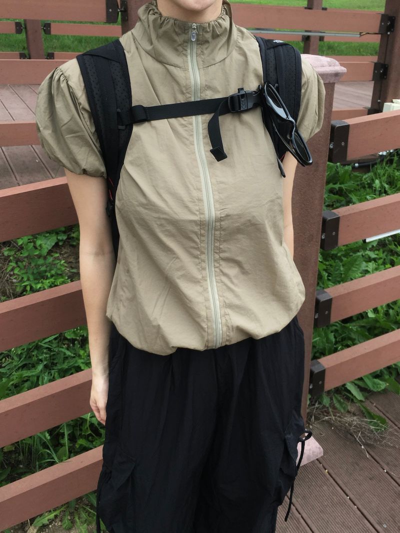 Puff Volume Half Zip-Up (2c)