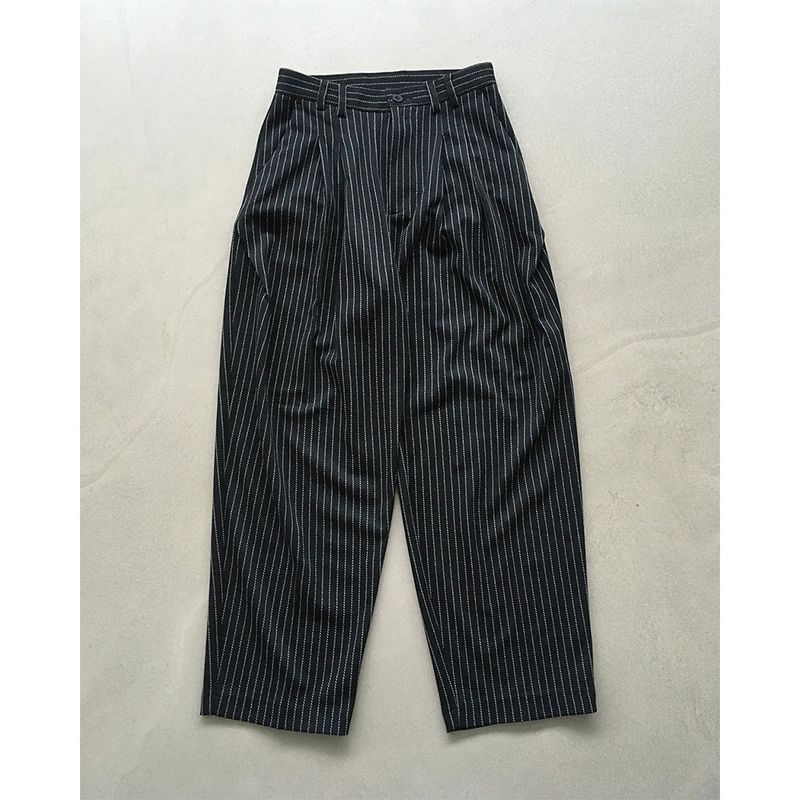 [UNISEX] Stripe Curved Slacks
