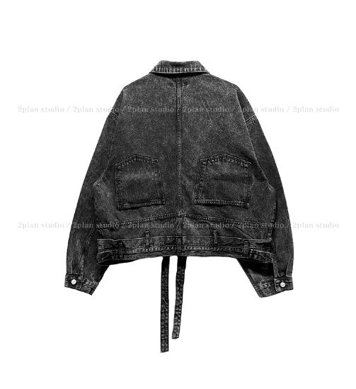 East Belted Denim Jacket