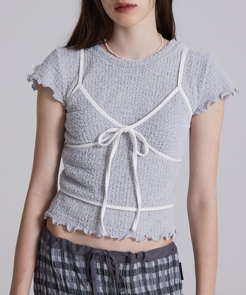 PLASMASPHERE（プラズマスフィア）の「コムリースリーブレス IN GREY (Coordination products are purchased separately)（トップス）」