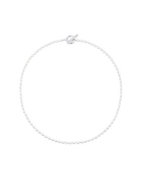 Pearl Toggle Necklace-WHITE