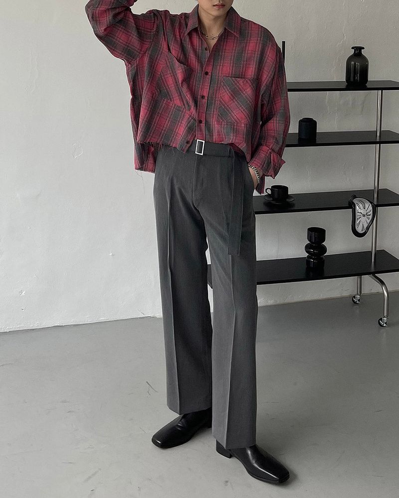 MT Belt Wide Slacks (2 colors)