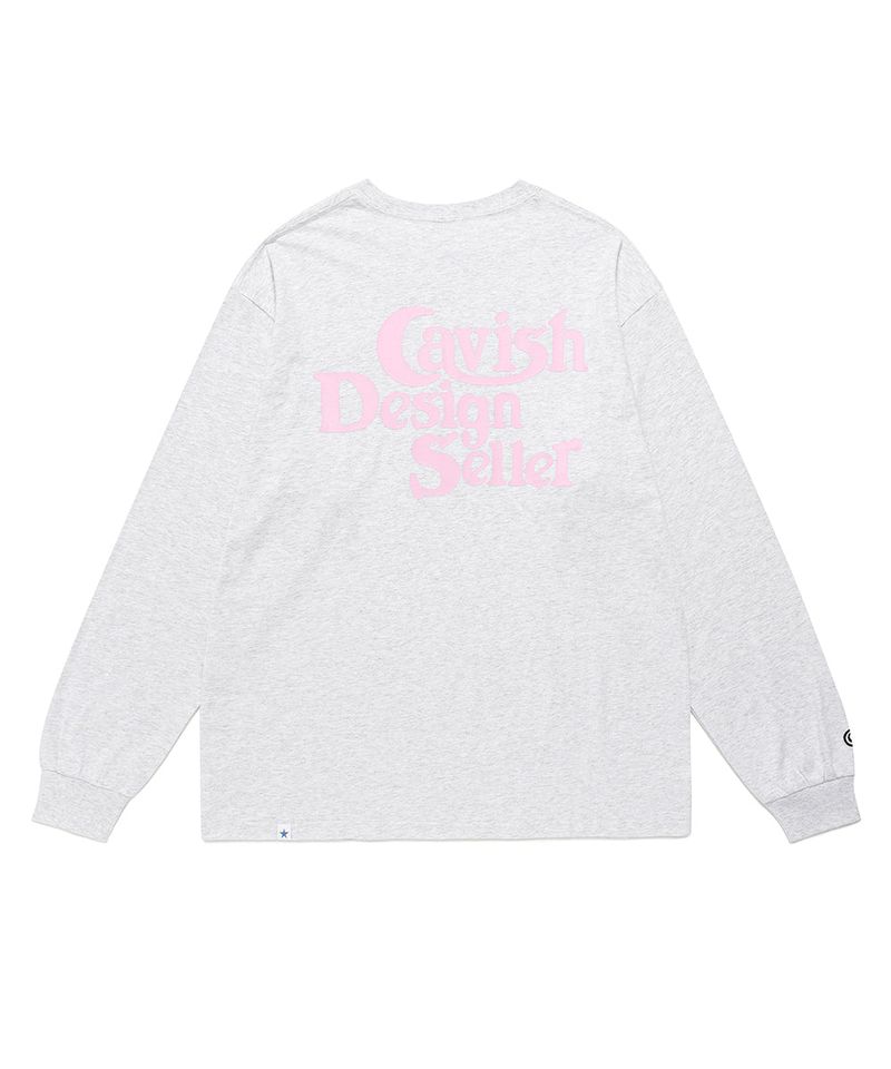 cavish（カビシ）の「SELLER LOGO LS TEE LIGHT GREY(CV2ESUT550A)（Tops）」