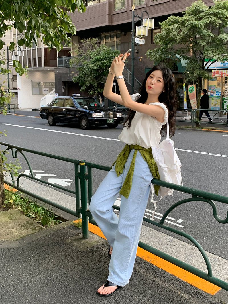 [MADE] Weare Ribbon Puff Blouse