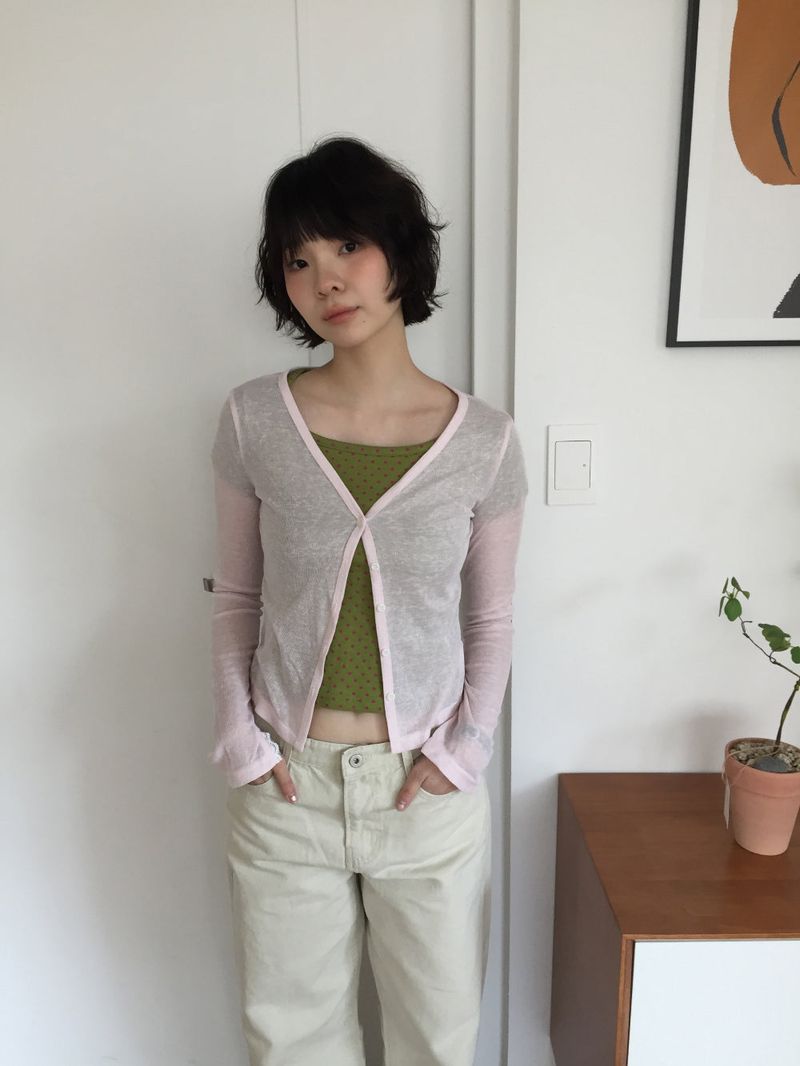 Petal Sheer Cardigan (2color)