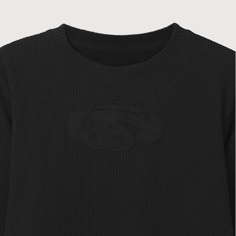 Mesh Waffle long sleeve