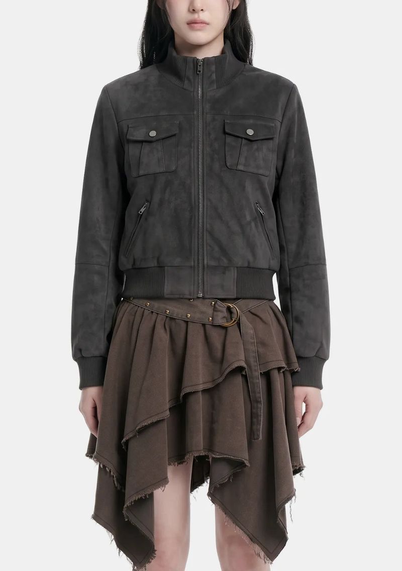 Ellie Washed Zip-Up Jumper