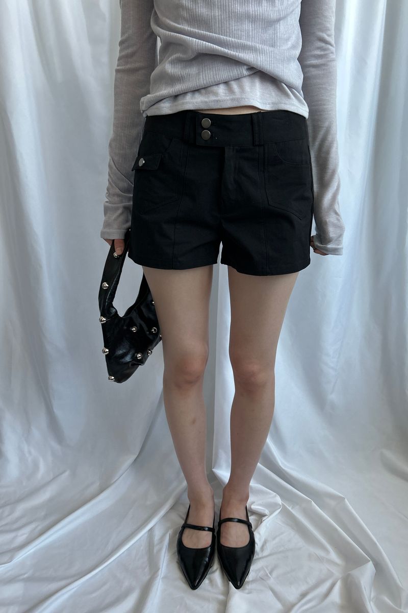 LOW POCKET SHORTS [Black]