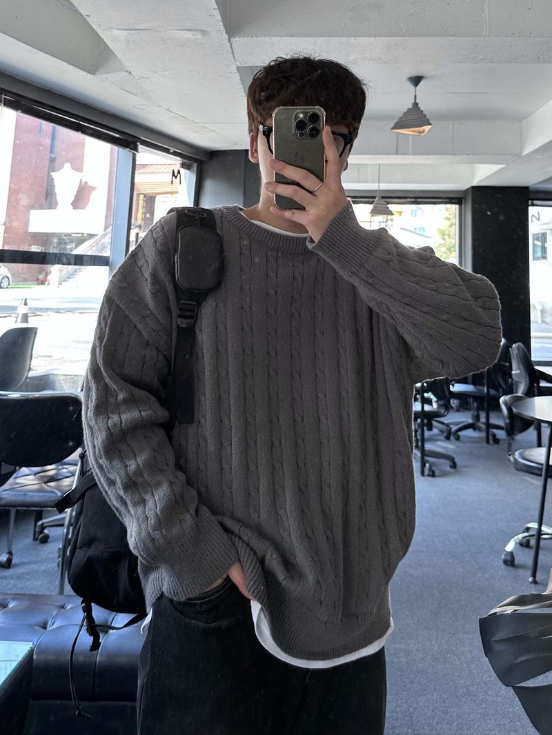 never loosefit round knit