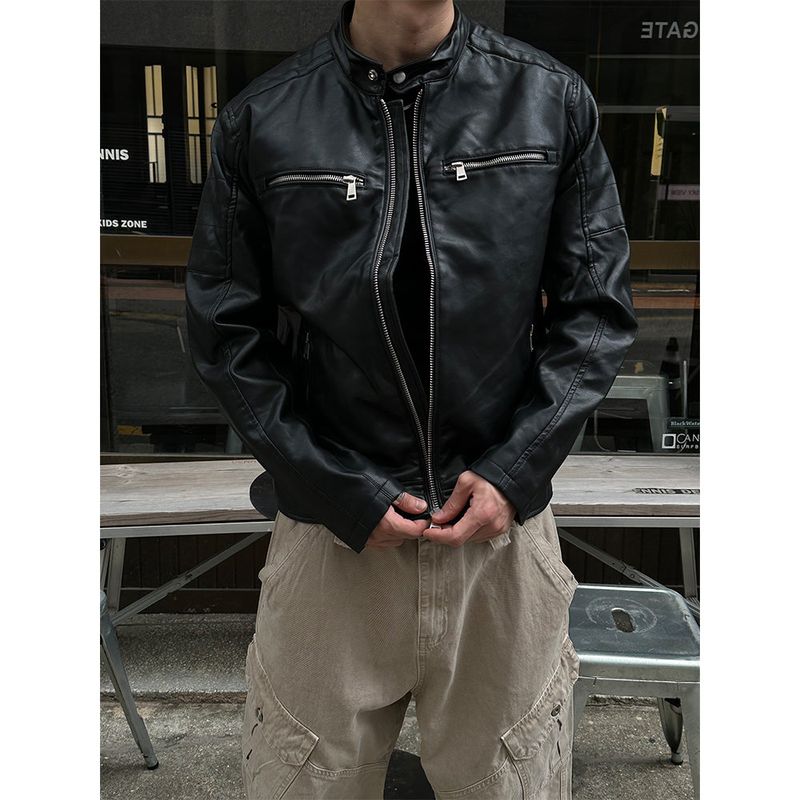 LAURANT（ロラン）の「[PROMOTION] Vegan leather shoulder patch jacket（Jackets/Outerwear）」