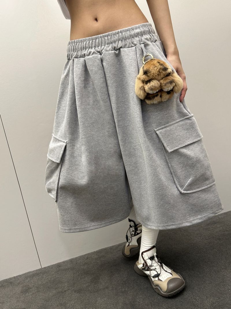 Moni Keyring Balloon Cargo Bermuda Shorts 3color
