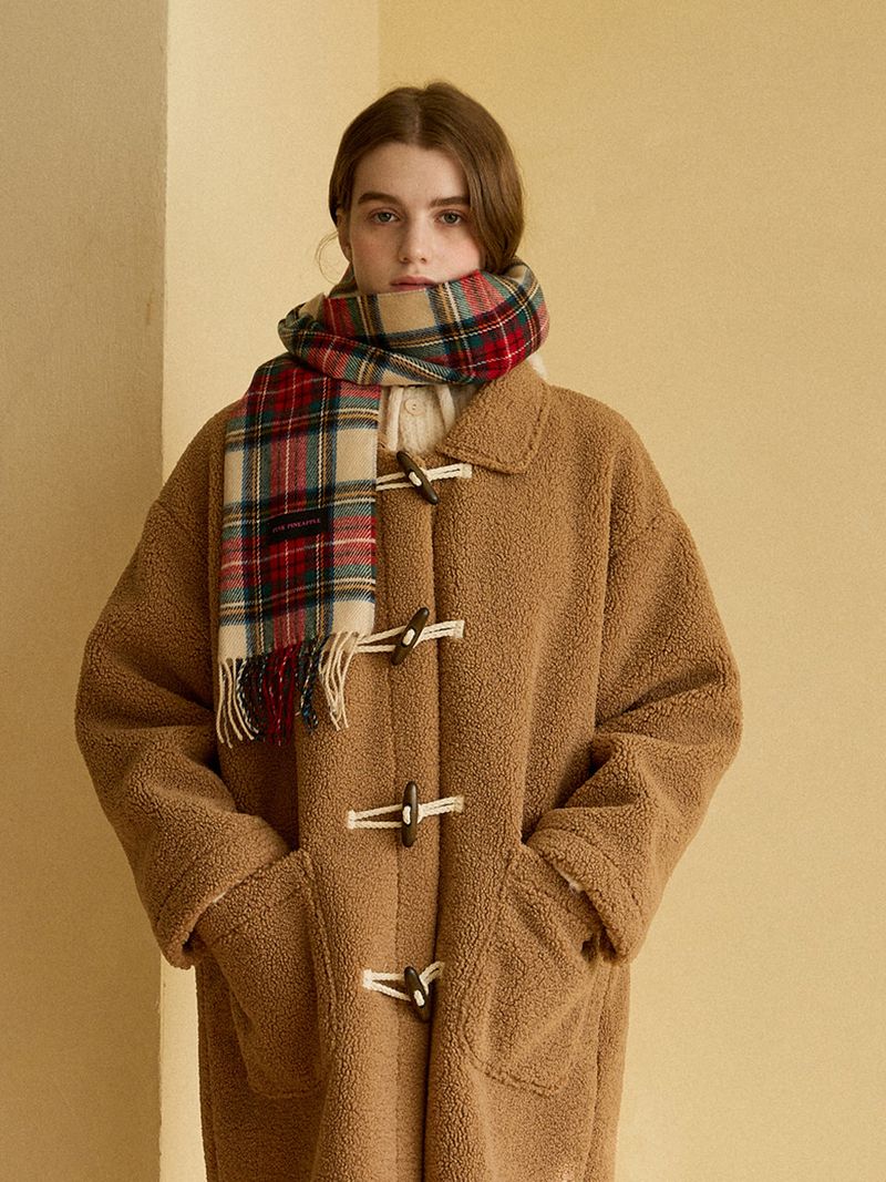 PINK PINEAPPLE（ピンクパイナップル）の「CLASSIC WOOL CHECK MUFFLER（Fashion Accessories）」